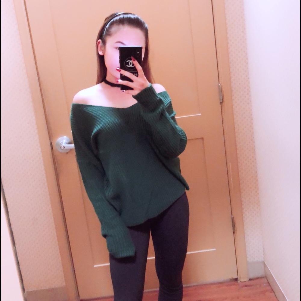 Green blouse